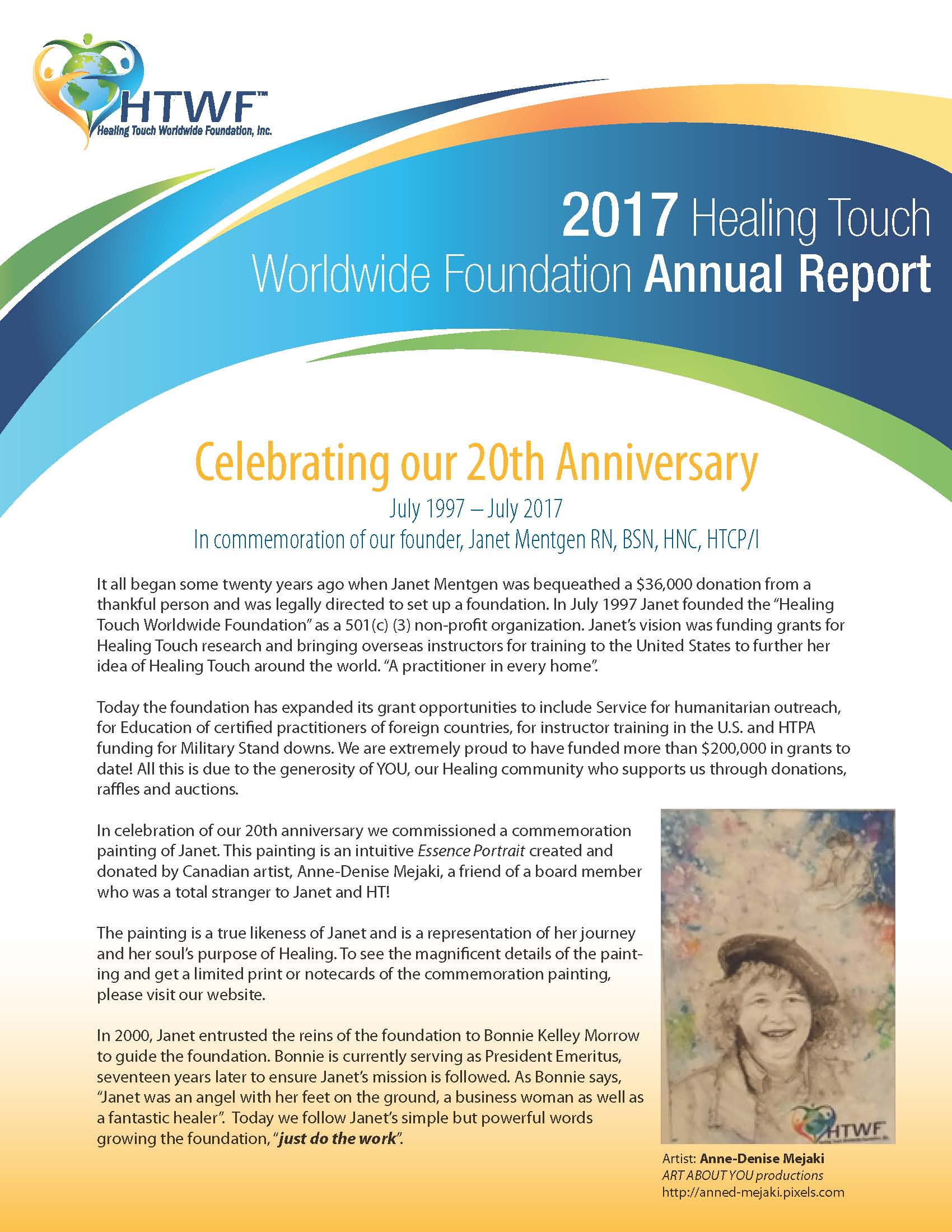 htwf 2017 Annual Report cover